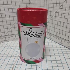 Holiball 30" White Inflatable Ornament, Christmas Holiday Or Wedding Decor NIB